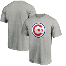 Men's Chicago Cubs Fanatics Branded Heather Gray Cooperstown Collection Forbes T-Shirt