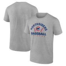 Men's Chicago Cubs Fanatics Branded Heather Gray Team Go For Two T-Shirt