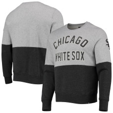 Men's Chicago White Sox '47 Heathered Gray/Heathered Black Two-Toned Team Pullover Sweatshirt