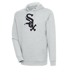 Men's Chicago White Sox Antigua Heather Gray Action Pullover Hoodie