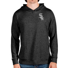 Men's Chicago White Sox Antigua Heathered Black Absolute Pullover Hoodie
