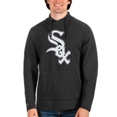 Men's Chicago White Sox Antigua Heathered Charcoal Reward Pullover Sweatshirt