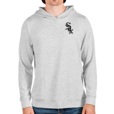 Men's Chicago White Sox Antigua Heathered Gray Absolute Pullover Hoodie