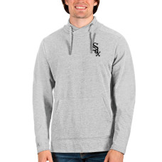Men's Chicago White Sox Antigua Heathered Gray Team Reward Pullover Sweatshirt