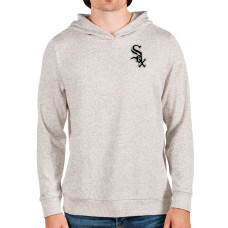Men's Chicago White Sox Antigua Oatmeal Absolute Pullover Hoodie