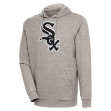 Men's Chicago White Sox Antigua Oatmeal Action Pullover Hoodie