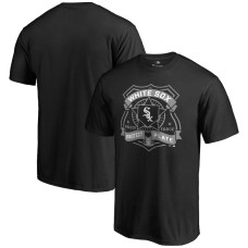 Men's Chicago White Sox Black Police Badge T-Shirt