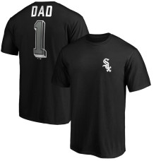 Men's Chicago White Sox Fanatics Branded Black Number One Dad T-Shirt