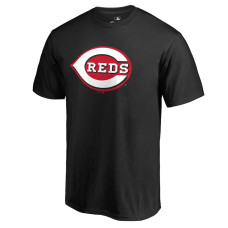 Men's Cincinnati Reds Black Secondary Color Primary Logo T-Shirt