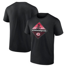 Men's Cincinnati Reds Fanatics Branded Black 2023 MLB Spring Training Diamond T-Shirt