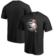 Men's Cincinnati Reds Fanatics Branded Black Midnight Mascot T-Shirt