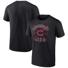 Men's Cincinnati Reds Fanatics Branded Black Second Wind T-Shirt