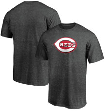 Men's Cincinnati Reds Fanatics Branded Charcoal Official Logo T-Shirt