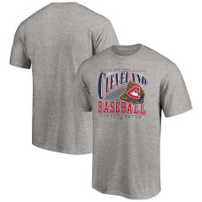 Men's Cleveland Indians Fanatics Branded Heather Gray Cooperstown Collection Winning Time T-Shirt