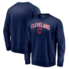 Men's Cleveland Indians Fanatics Branded Navy Gametime Arch Pullover Sweatshirt