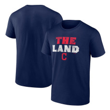 Men's Cleveland Indians Fanatics Branded Navy Hometown Collection The Land T-Shirt