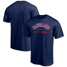 Men's Cleveland Indians Fanatics Branded Navy Total Dedication T-Shirt