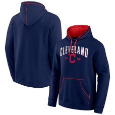 Men's Cleveland Indians Fanatics Branded Navy/Red Ultimate Champion Logo Pullover Hoodie