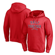 Men's Cleveland Indians Fanatics Branded Red Hometown Rally Together Fitted Pullover Hoodie