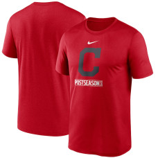 Men's Cleveland Indians Nike Red 2020 Postseason Authentic Collection Legend T-Shirt