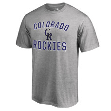 Men's Colorado Rockies Ash Victory Arch T-Shirt
