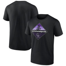 Men's Colorado Rockies Fanatics Branded Black 2023 MLB Spring Training Diamond T-Shirt