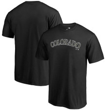 Men's Colorado Rockies Fanatics Branded Black Armed Forces Wordmark T-Shirt