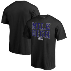 Men's Colorado Rockies Fanatics Branded Black Hometown Collection Mile High T-Shirt