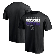 Men's Colorado Rockies Fanatics Branded Black Rockies Nation T-Shirt