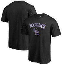 Men's Colorado Rockies Fanatics Branded Black Team Lockup T-Shirt