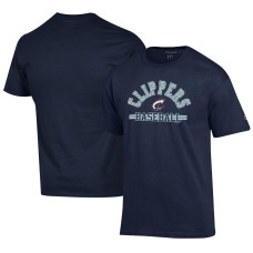 Men's Columbus Clippers Champion Navy Logo Jersey T-Shirt