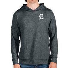 Men's Detroit Tigers Antigua Heathered Charcoal Absolute Pullover Hoodie