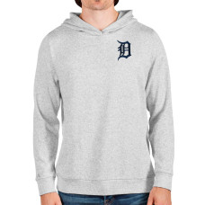 Men's Detroit Tigers Antigua Heathered Gray Absolute Pullover Hoodie