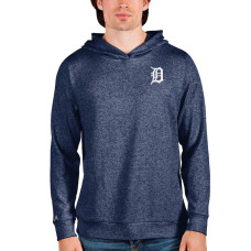 Men's Detroit Tigers Antigua Heathered Navy Absolute Pullover Hoodie