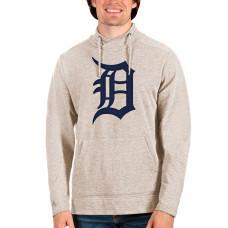 Men's Detroit Tigers Antigua Oatmeal Reward Pullover Sweatshirt