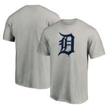 Men's Detroit Tigers Fanatics Branded Heathered Gray Official Team Logo T-Shirt