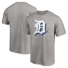 Men's Detroit Tigers Fanatics Branded Heathered Gray Red White and Team Logo T-Shirt
