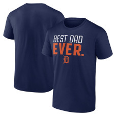 Men's Detroit Tigers Fanatics Branded Navy Best Dad Ever T-Shirt
