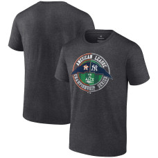 Men's Fanatics Branded Heather Charcoal Houston Astros vs. New York Yankees 2022 ALCS Matchup T-Shirt