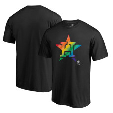 Men's Houston Astros Fanatics Branded Black Team Pride Logo T-Shirt