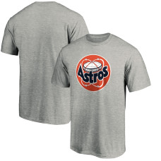 Men's Houston Astros Fanatics Branded Heathered Gray Cooperstown Collection Huntington Logo T-Shirt