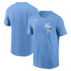 Men's Kansas City Royals  Nike Light Blue City Connect Wordmark T-Shirt