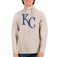 Men's Kansas City Royals Antigua Oatmeal Reward Pullover Sweatshirt