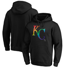 Men's Kansas City Royals Fanatics Branded Black Team Pride Logo Pullover Hoodie