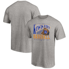 Men's Kansas City Royals Fanatics Branded Heather Gray Cooperstown Collection Winning Time T-Shirt