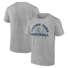 Men's Kansas City Royals Fanatics Branded Heather Gray Team Go For Two T-Shirt