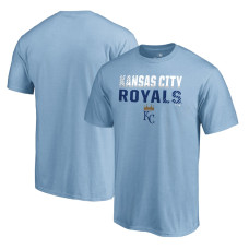 Men's Kansas City Royals Fanatics Branded Light Blue Fade Out T-Shirt