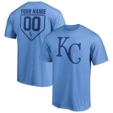 Men's Kansas City Royals Fanatics Branded Light Blue Personalized RBI Logo T-Shirt