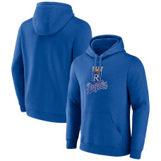 Men's Kansas City Royals Fanatics Branded Royal Cooperstown Collection Pullover Hoodie