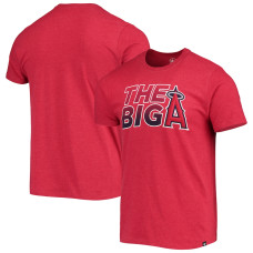 Men's Los Angeles Angels '47 Heathered Heather Red Localized Super Rival T-Shirt
